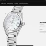 TAG Heuer Carrera Lady WBK2311.FC8258 (2024) - White dial 36 mm Steel case (1/8)