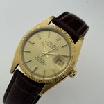 Rolex Oyster Perpetual Date 1508 (1963) - Champagne dial 34 mm Yellow Gold case (5/8)