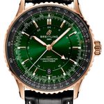 Breitling Navitimer GMT R32310251L1P1 (2026) - Green dial 41 mm Red Gold case (1/1)