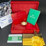 Rolex Oyster Perpetual 6719 (1978) - Silver dial 26 mm Yellow Gold case (3/8)