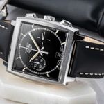 TAG Heuer Monaco CS2110 (1998) - Black dial 38 mm Steel case (1/8)