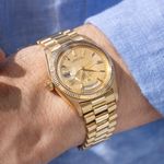 Rolex Day-Date 1803 (1960) - Champagne dial 36 mm Yellow Gold case (5/8)