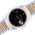 Rolex Datejust 36 16233 (1994) - Black dial 36 mm Gold/Steel case (1/8)