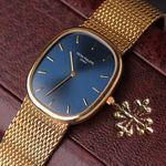 Patek Philippe Golden Ellipse 3738 (Onbekend (willekeurig serienummer)) - Blauw wijzerplaat 31mm Geelgoud (6/8)