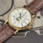 Patek Philippe Perpetual Calendar 5159J-001 (2020) - Wit wijzerplaat 38mm Geelgoud (8/8)