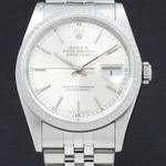 Rolex Datejust 36 16220 (1989) - Zilver wijzerplaat 36mm Staal (1/7)