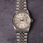 Rolex Datejust 36 16234 (1989) - Zilver wijzerplaat 36mm Staal (3/8)