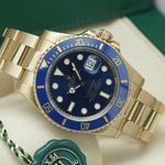 Rolex Submariner Date 116618LB (2018) - Blue dial 40 mm Yellow Gold case (1/8)