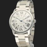 Cartier Ronde Solo de Cartier W6701011 (2018) - Zilver wijzerplaat 42mm Staal (1/8)