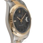 Rolex Datejust 116333 (2010) - Grey dial 41 mm Gold/Steel case (8/8)