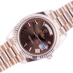 Rolex Day-Date 40 228235 (2018) - Bruin wijzerplaat 40mm Roségoud (1/6)