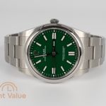 Rolex Oyster Perpetual 41 124300 (2023) - Groen wijzerplaat 41mm Staal (2/7)
