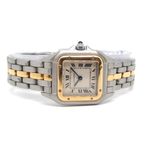 Cartier Panthère 1120 (Unknown (random serial)) - White dial 22 mm Gold/Steel case (2/6)