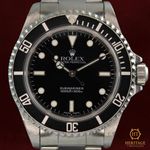 Rolex Submariner No Date 14060M (2001) - Zwart wijzerplaat 40mm Staal (1/8)