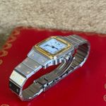 Cartier Santos 0902 (1992) - White dial 24 mm Gold/Steel case (5/8)