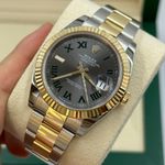 Rolex Datejust 41 126333 (2024) - Grey dial 41 mm Gold/Steel case (7/8)