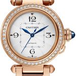 Cartier Pasha WJPA0013 (2025) - Zilver wijzerplaat 35mm Roségoud (1/1)