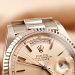 Rolex Day-Date 36 18239 (1995) - Zilver wijzerplaat 36mm Witgoud (8/8)