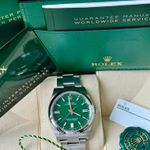 Rolex Oyster Perpetual 36 126000 (2024) - Groen wijzerplaat 36mm Staal (7/7)