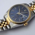 Rolex Datejust 16233 (1989) - Blue dial 36 mm Gold/Steel case (3/8)