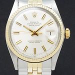 Rolex Datejust 1601 (1972) - Zilver wijzerplaat 36mm Goud/Staal (1/7)