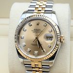 Rolex Datejust 36 116233 (2014) - Champagne dial 36 mm Gold/Steel case (7/8)