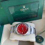 Rolex Oyster Perpetual 36 126000 (2022) - Rood wijzerplaat 36mm Staal (4/6)