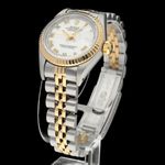 Rolex Lady-Datejust 69173 (1991) - White dial 26 mm Gold/Steel case (4/8)