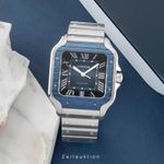 Cartier Santos WSSA0048 (Onbekend (willekeurig serienummer)) - Blauw wijzerplaat 40mm Staal (3/8)