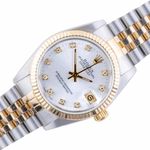 Rolex Datejust 31 68273 (1991) - Silver dial 31 mm Gold/Steel case (1/8)