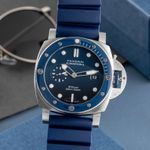 Panerai Luminor Submersible PAM01289 (Unknown (random serial)) - Blue dial 44 mm Steel case (3/8)