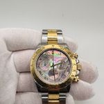 Rolex Daytona 116523 (Unknown (random serial)) - Black dial 40 mm Gold/Steel case (3/5)