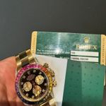 Rolex Daytona 116598RBOW (2012) - Zwart wijzerplaat 40mm Geelgoud (2/2)