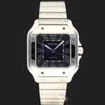 Cartier Santos WSSA0063 (2025) - Blue dial 35 mm Steel case (3/8)