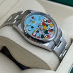 Rolex Oyster Perpetual 124300 (2024) - Blauw wijzerplaat 41mm Staal (7/8)