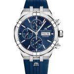 Maurice Lacroix Aikon AI6038-SS00B-430-4 (2024) - Blue dial 44 mm Steel case (2/3)