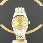 Rolex Datejust 36 16233 (1996) - Gold dial 36 mm Gold/Steel case (1/7)