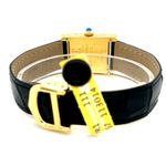 Cartier Tank Vermeil 5057001 (Unknown (random serial)) - Yellow dial 20 mm Silver case (6/8)