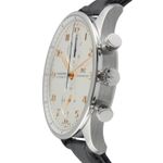 IWC Portuguese Chronograph IW371445 (Onbekend (willekeurig serienummer)) - Zilver wijzerplaat 41mm Staal (6/8)
