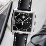 TAG Heuer Monaco CS2110 (1998) - Black dial 38 mm Steel case (3/8)