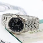 Rolex Datejust 1601 (Onbekend (willekeurig serienummer)) - Zwart wijzerplaat 36mm Staal (7/8)