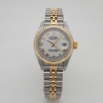 Rolex Lady-Datejust 79173 (2002) - Wit wijzerplaat 26mm Goud/Staal (2/8)