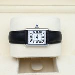 Cartier Tank WSTA0042 (2022) - White dial 30 mm Steel case (5/8)