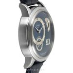 Glashütte Original PanoMaticDate 1-90-02-05-02-04 (Onbekend (willekeurig serienummer)) - Blauw wijzerplaat 39mm Staal (5/8)