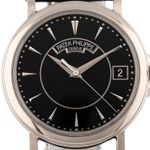Patek Philippe Calatrava 5153G-001 (2013) - Black dial 38 mm White Gold case (2/7)