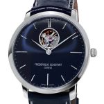 Frederique Constant Slimline Heart Beat Automatic FC-312N4S6 (2024) - Blauw wijzerplaat 40mm Staal (1/2)