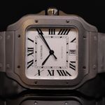 Cartier Santos WSSA0089 (2025) - White dial 40 mm Titanium case (1/7)