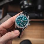 TAG Heuer Carrera CBK221F.FC6479 (2021) - Green dial 39 mm Steel case (3/8)