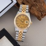 Rolex Datejust 36 16233 (1991) - Champagne dial 36 mm Gold/Steel case (3/8)