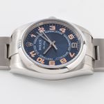 Rolex Oyster Perpetual 34 114200 (2007) - Blue dial 34 mm Steel case (6/7)